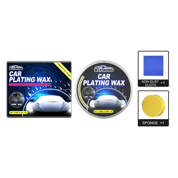 Automobile Crystal Wax Plating, Scratch Repair Coating Wax Decontamination Polishing Maintenance Solid Wax For Waxing Cars